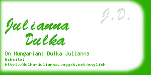 julianna dulka business card